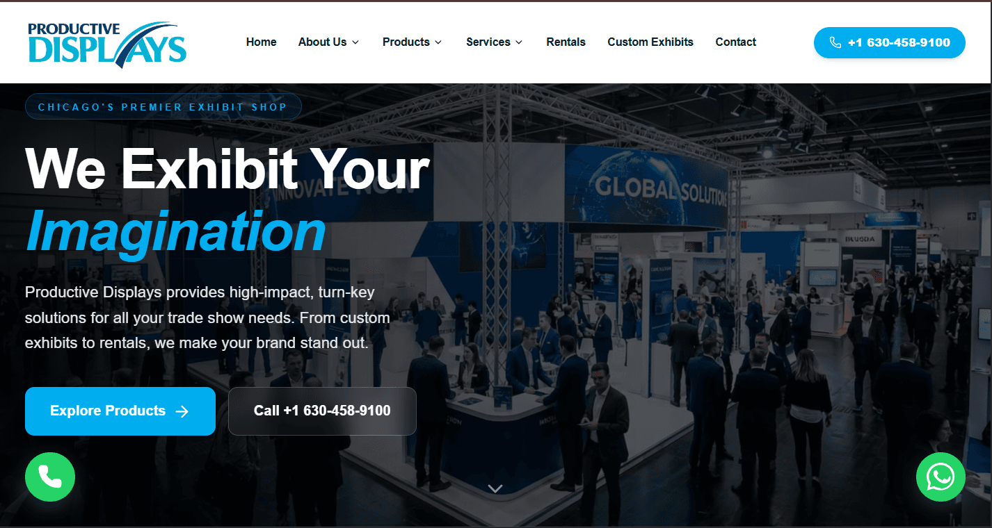 Productive Displays – Full-Stack Web Platform Revamp screen 1